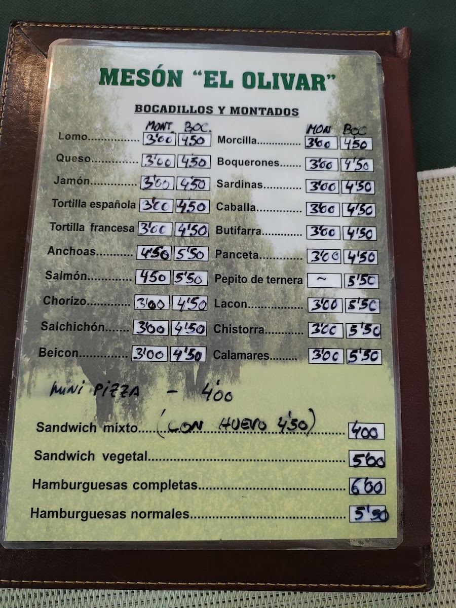 Meson El Olivar Photo Menu 7