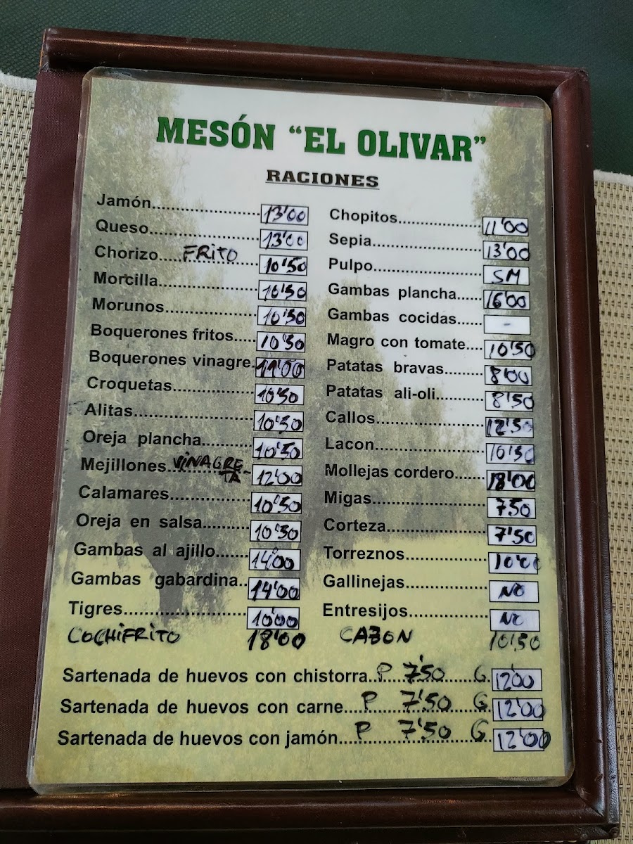 Meson El Olivar Photo Menu 8
