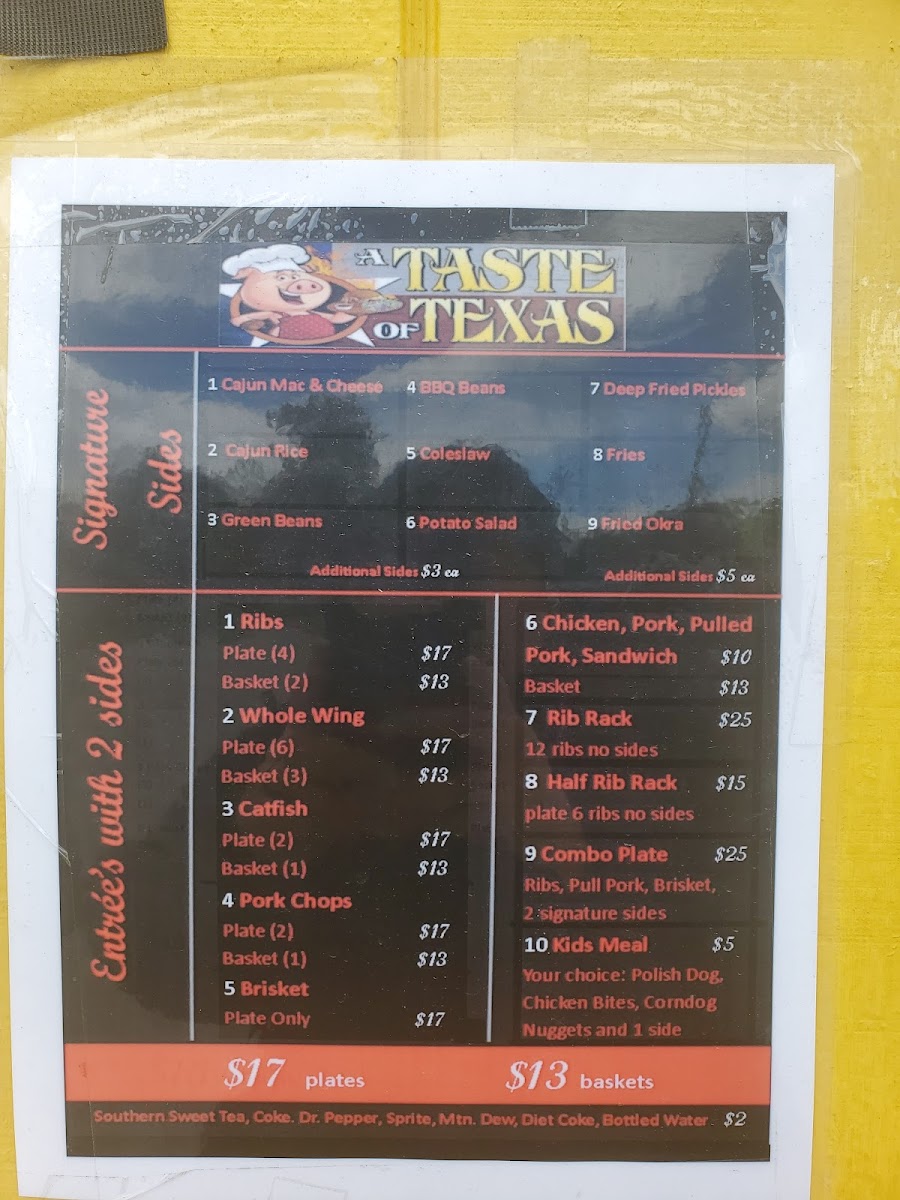 A Taste of Texas Photo Menu 3