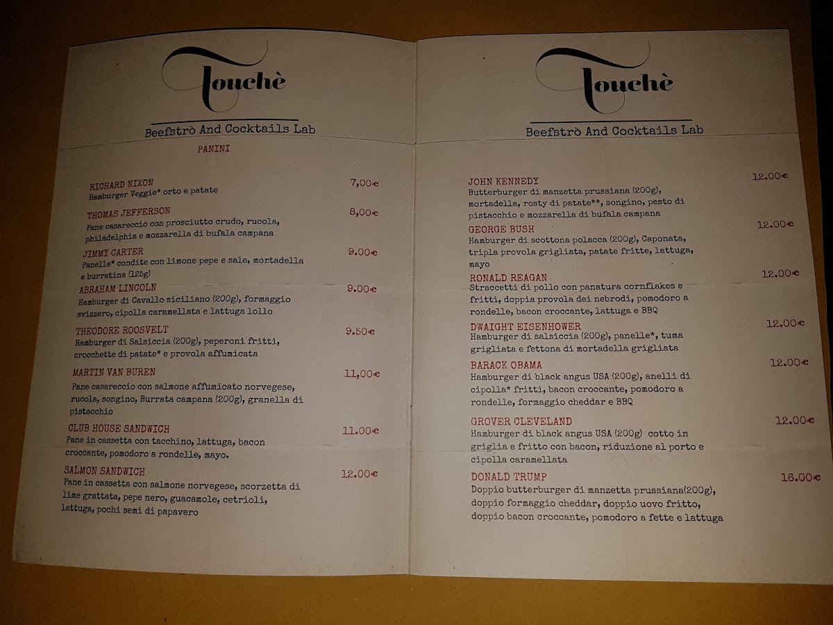 Touchè Beefstrò and cocktails lab Photo Menu 2