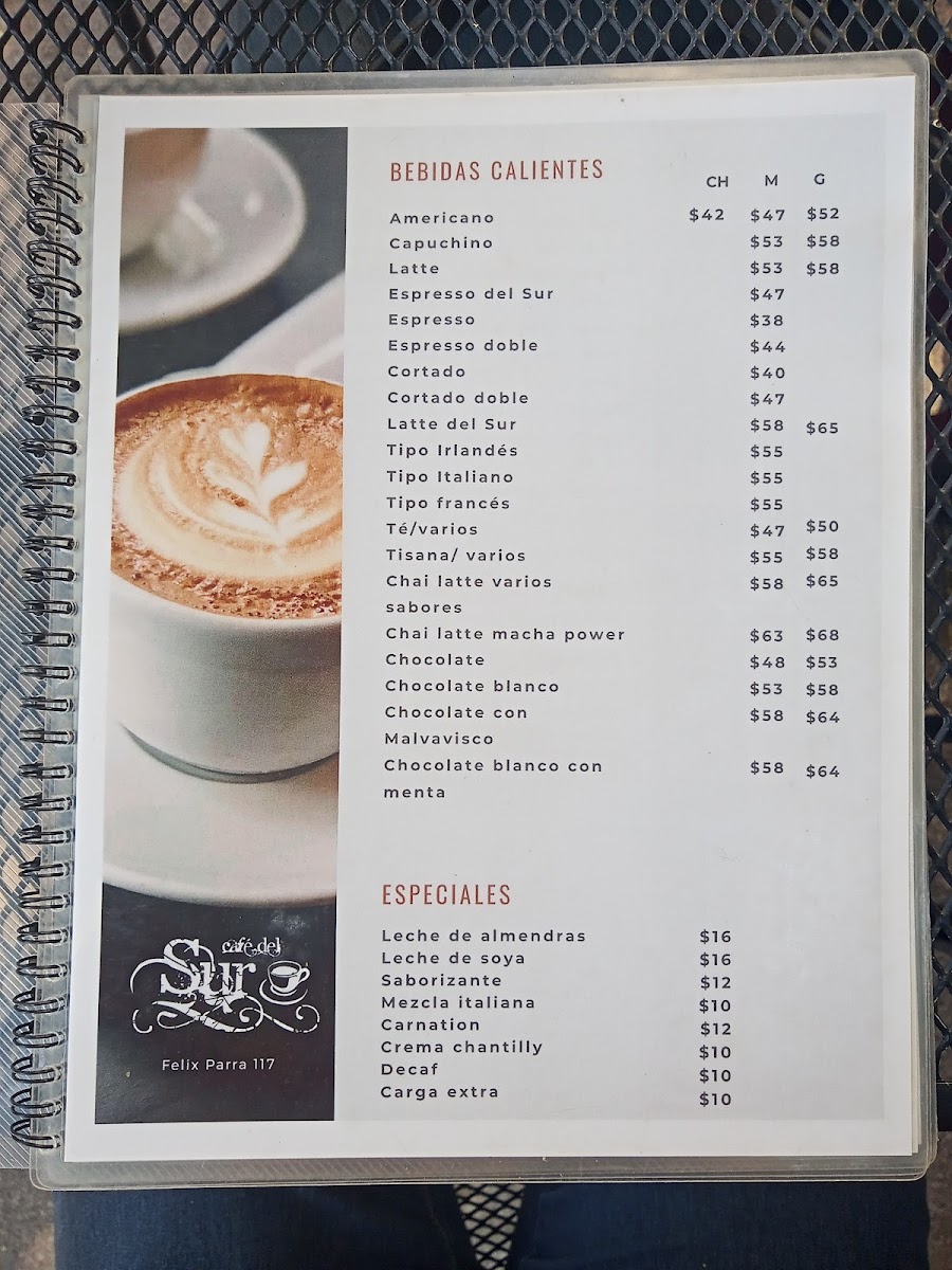 South Cafe Photo Menu 4