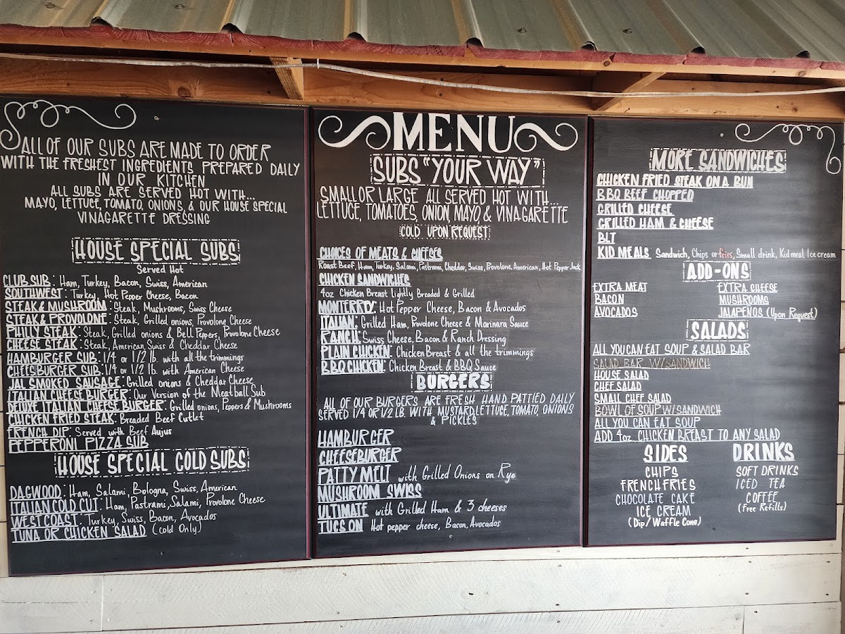Cassidy's Sub Shop Photo Menu 1