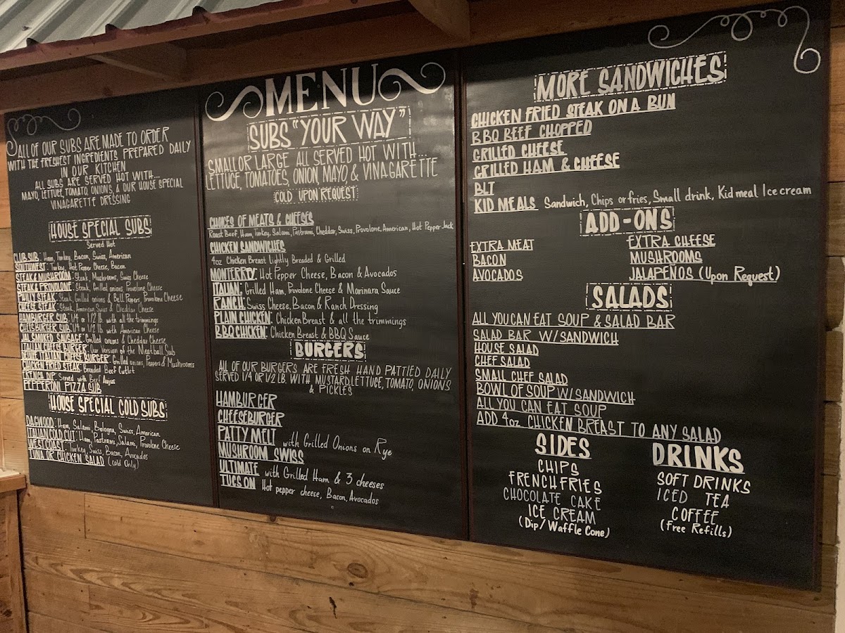 Cassidy's Sub Shop Photo Menu 3