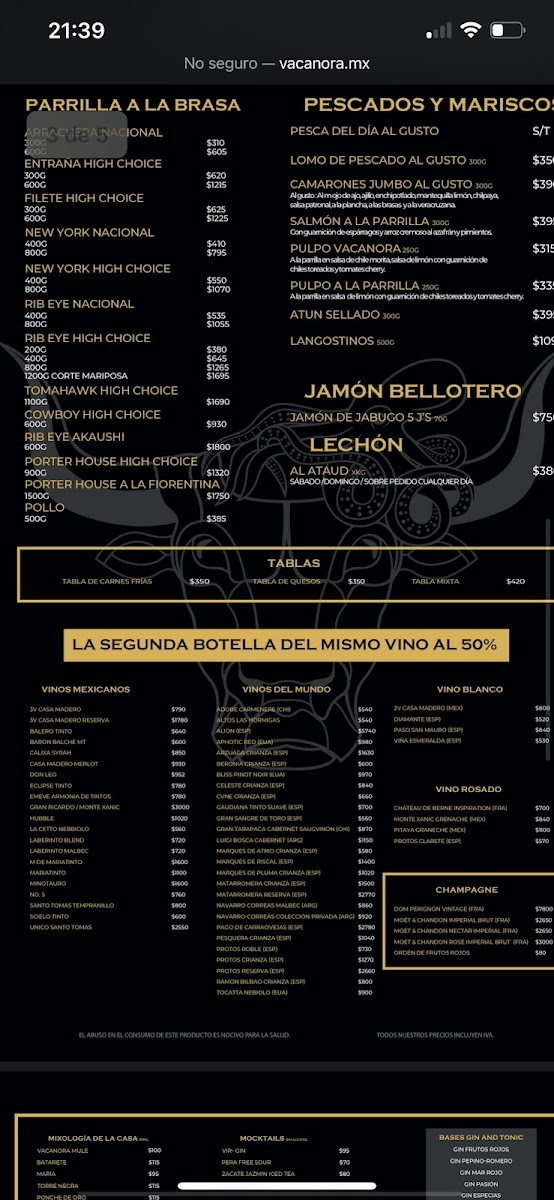 Vacanora Restaurante Photo Menu 5