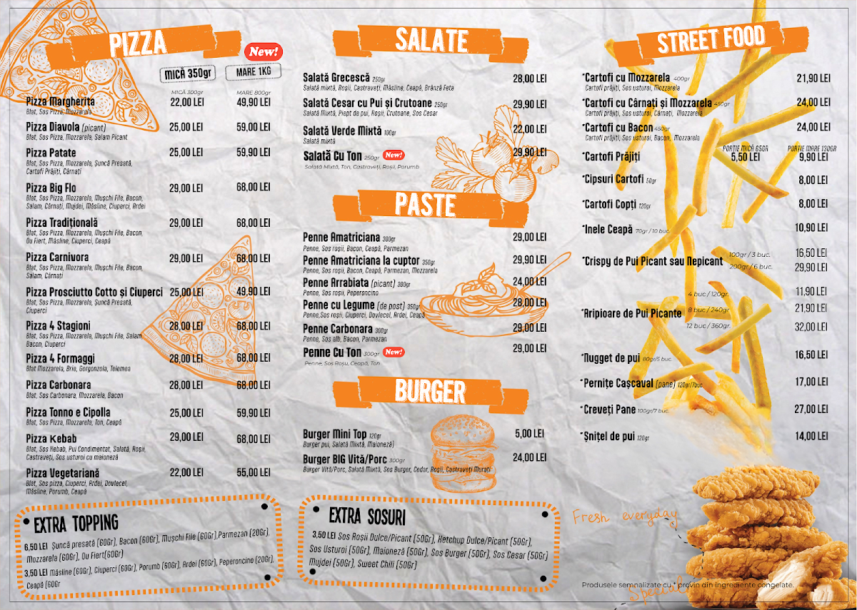 Big Flo Fast Food Photo Menu 1