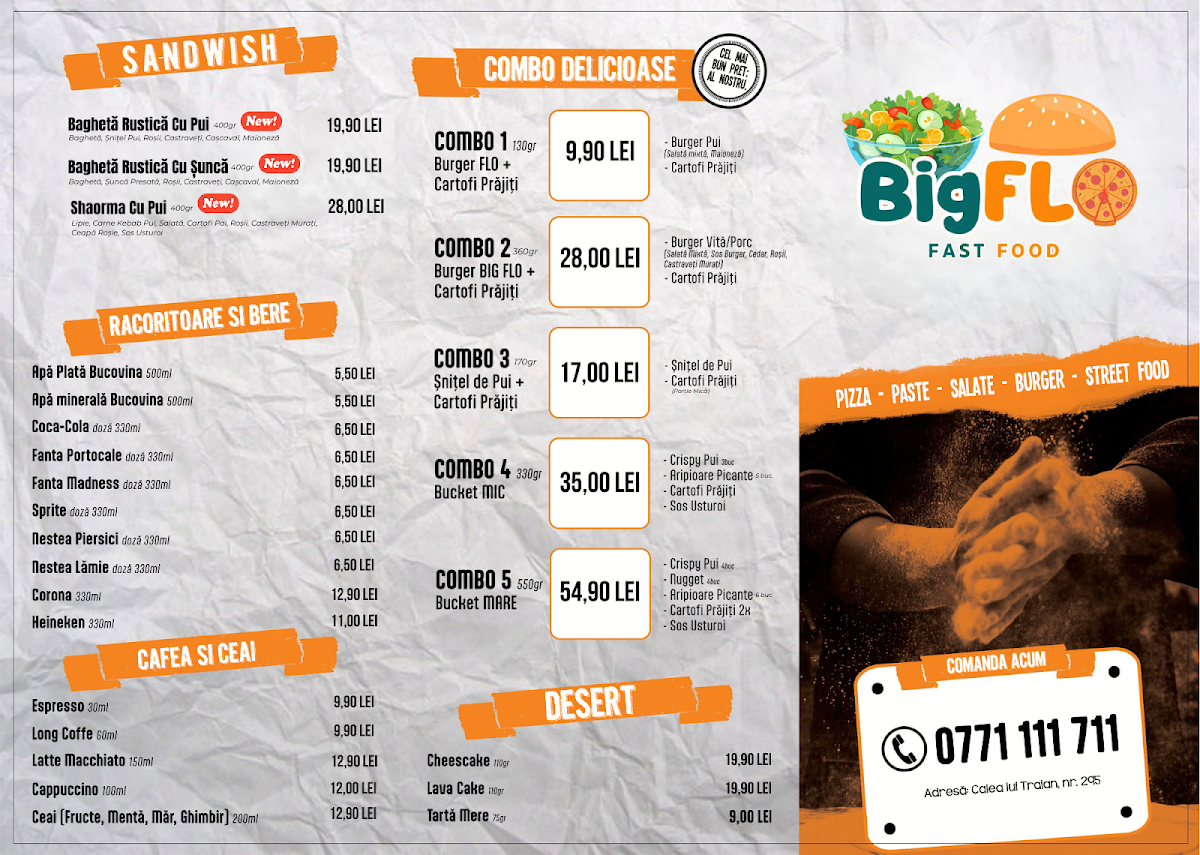 Big Flo Fast Food Photo Menu 2