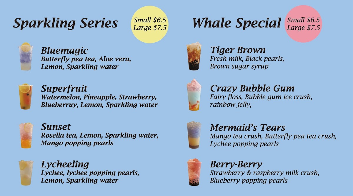 Sweet Whale Photo Menu 2