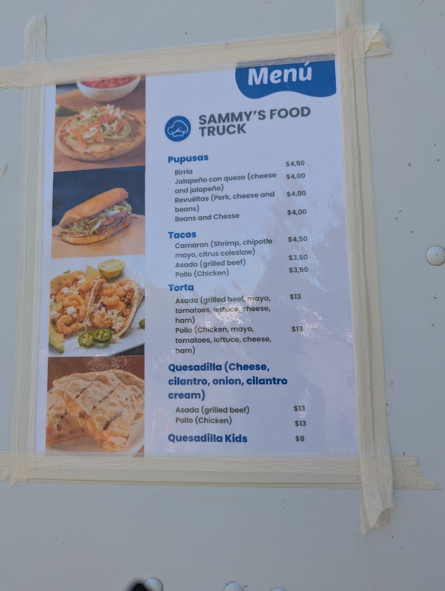 Sammy’s Food Truck Photo Menu 2