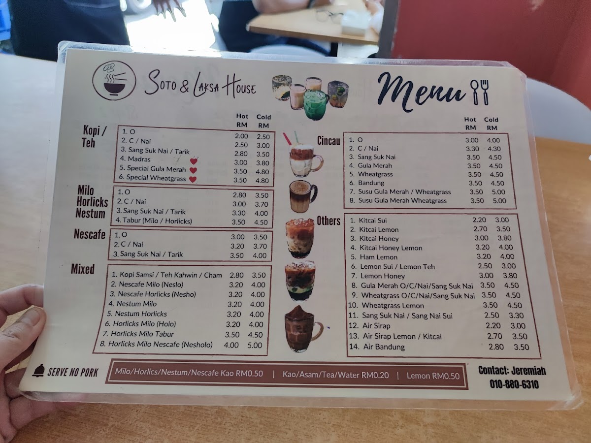 Soto & Laksa House Photo Menu 1