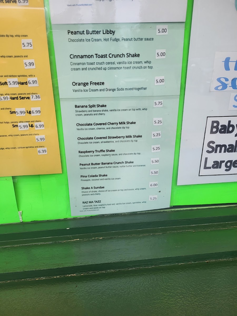 Mill Pond Dairy Bar Photo Menu 6