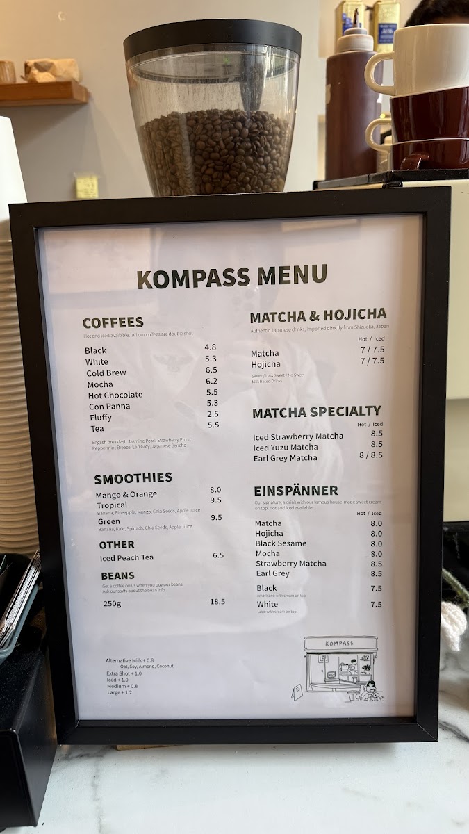 Kompass Coffee Photo Menu 2
