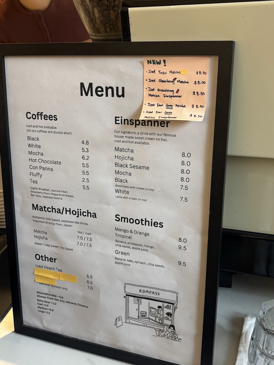 Kompass Coffee Photo Menu 3