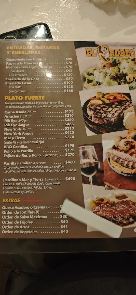El Rodeo Photo Menu 2