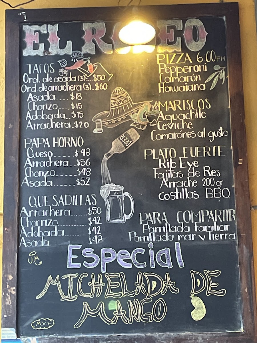 El Rodeo Photo Menu 8