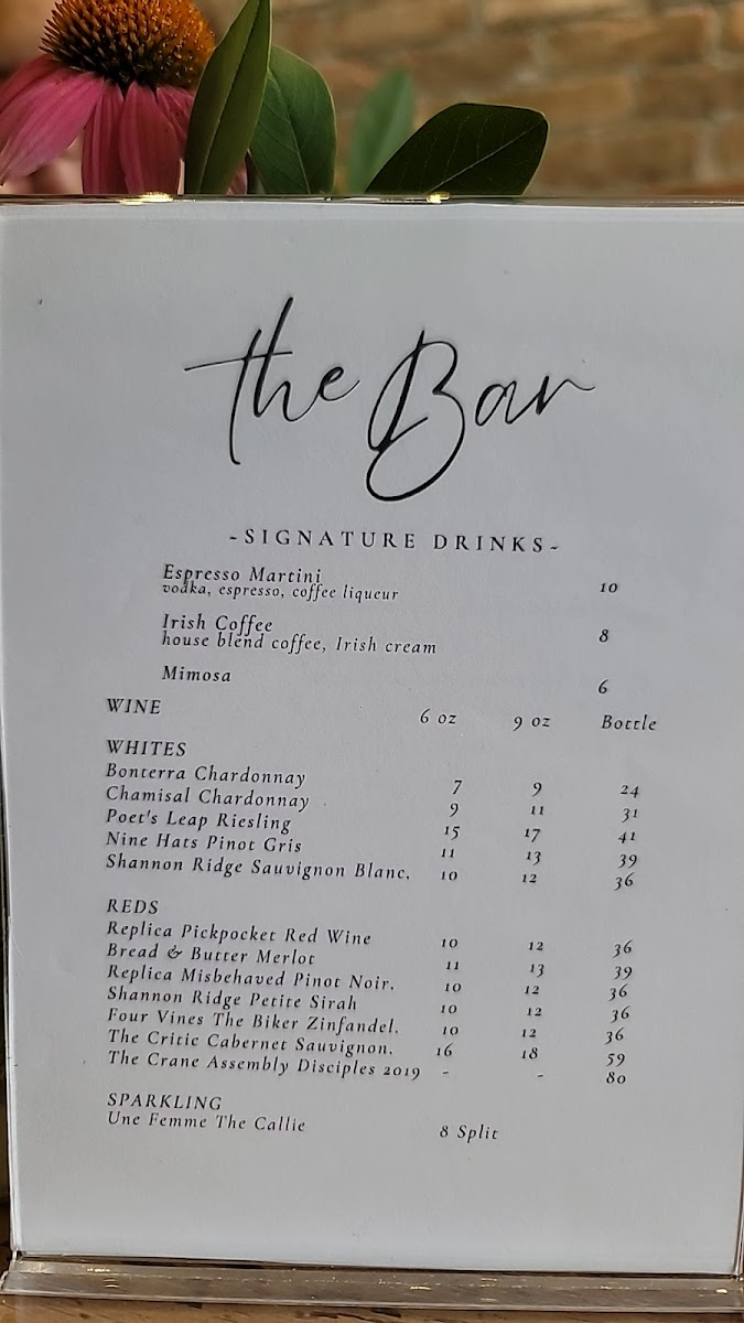 Lincoln House & Co. Coffee Shop Photo Menu 1