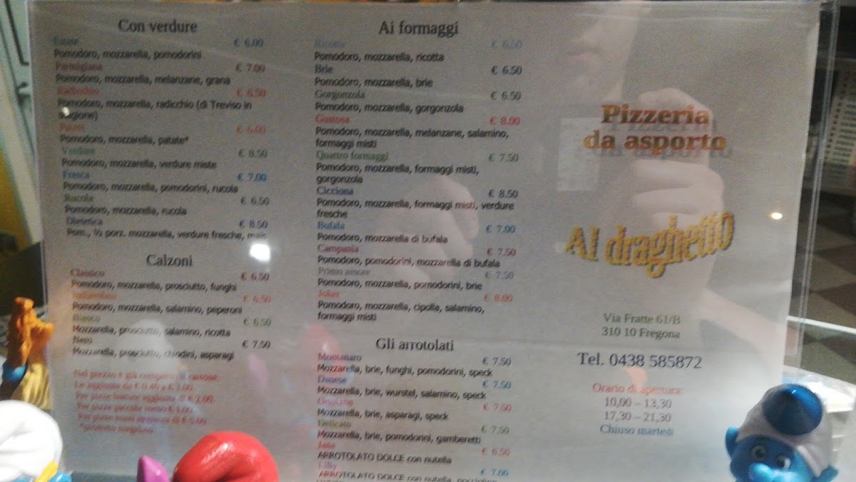 Pizzeria Al Draghetto Photo Menu 3