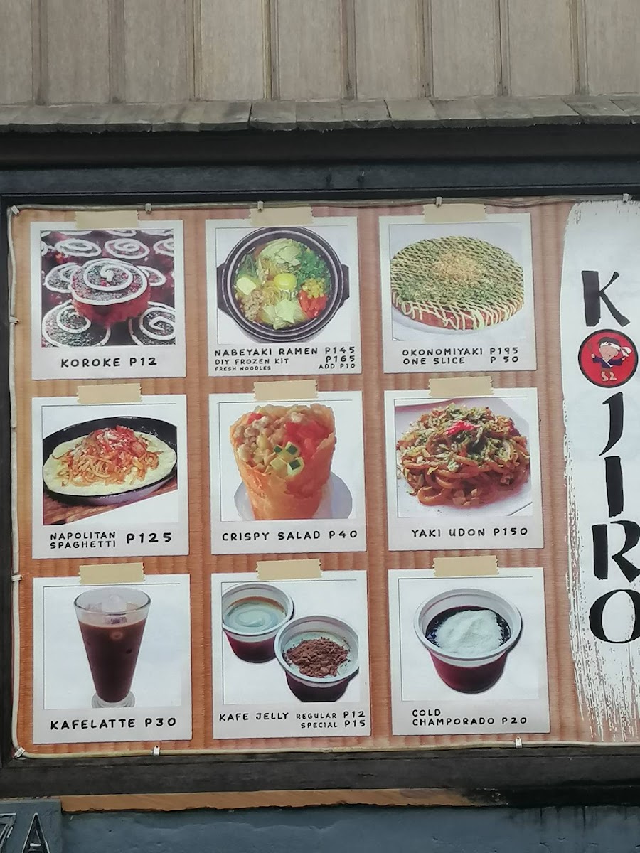 Kojiro Ojiisan Food House Photo Menu 3
