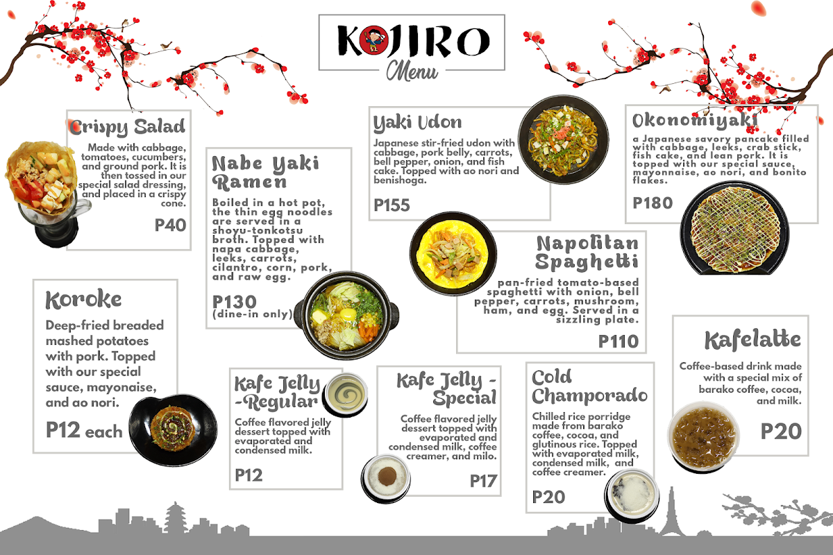Kojiro Ojiisan Food House Photo Menu 4