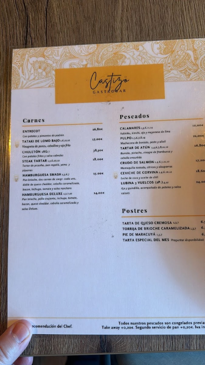 Castizö Gastrobar Photo Menu 2