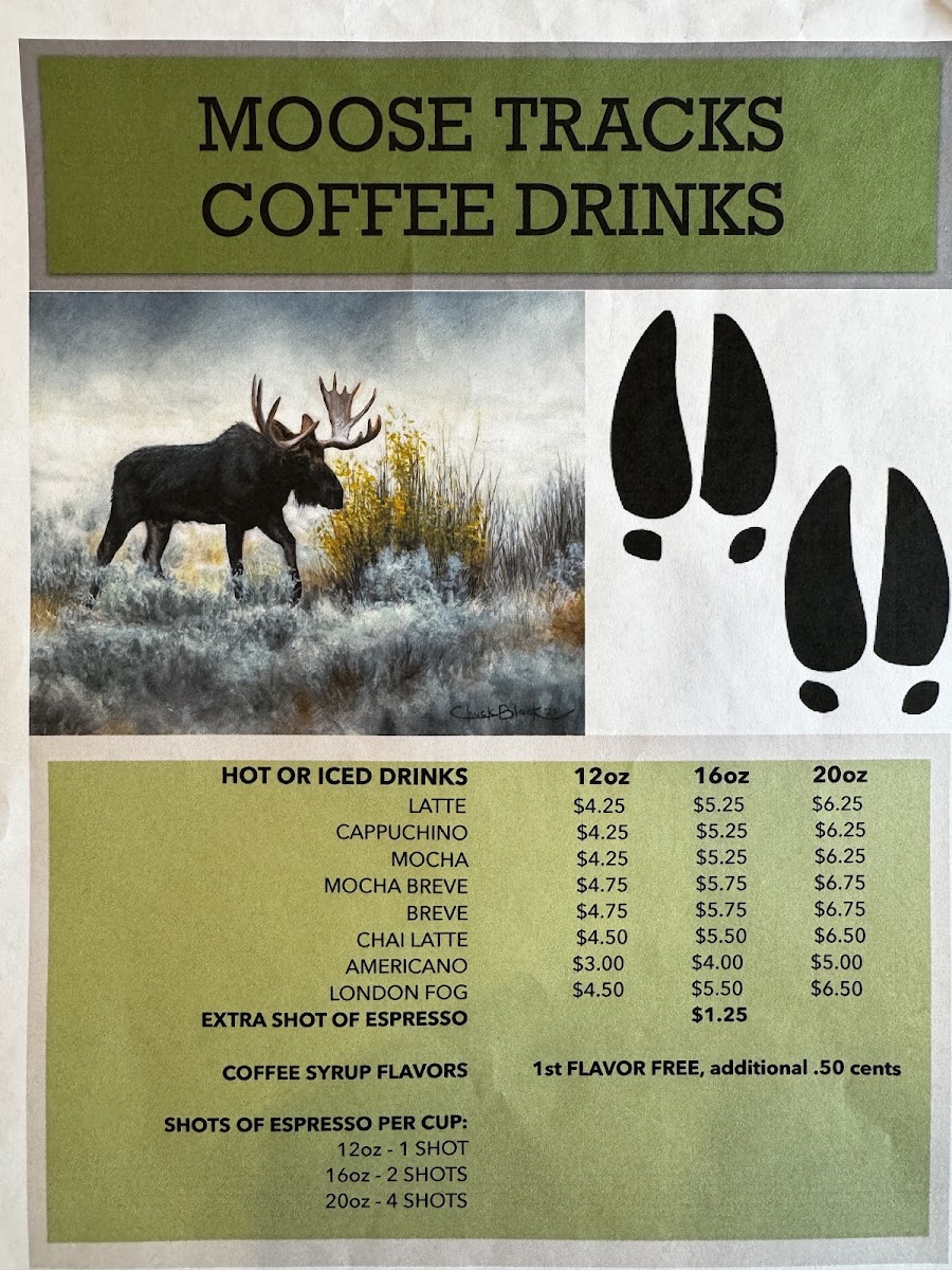Golden Spruce Lodging and Cafe Photo Menu 1