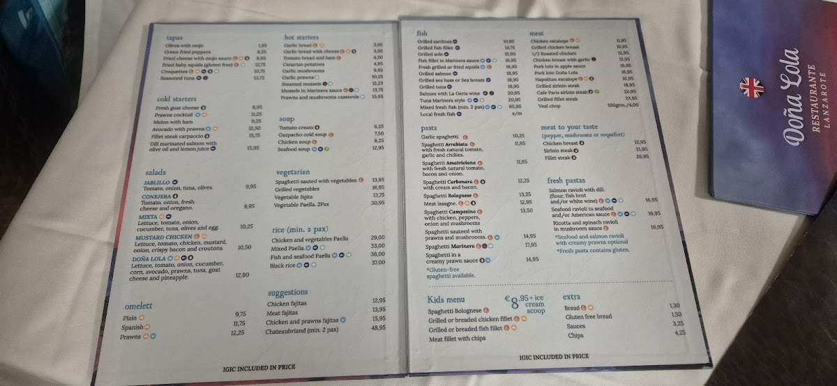 Restaurante Doña Lola Photo Menu 1