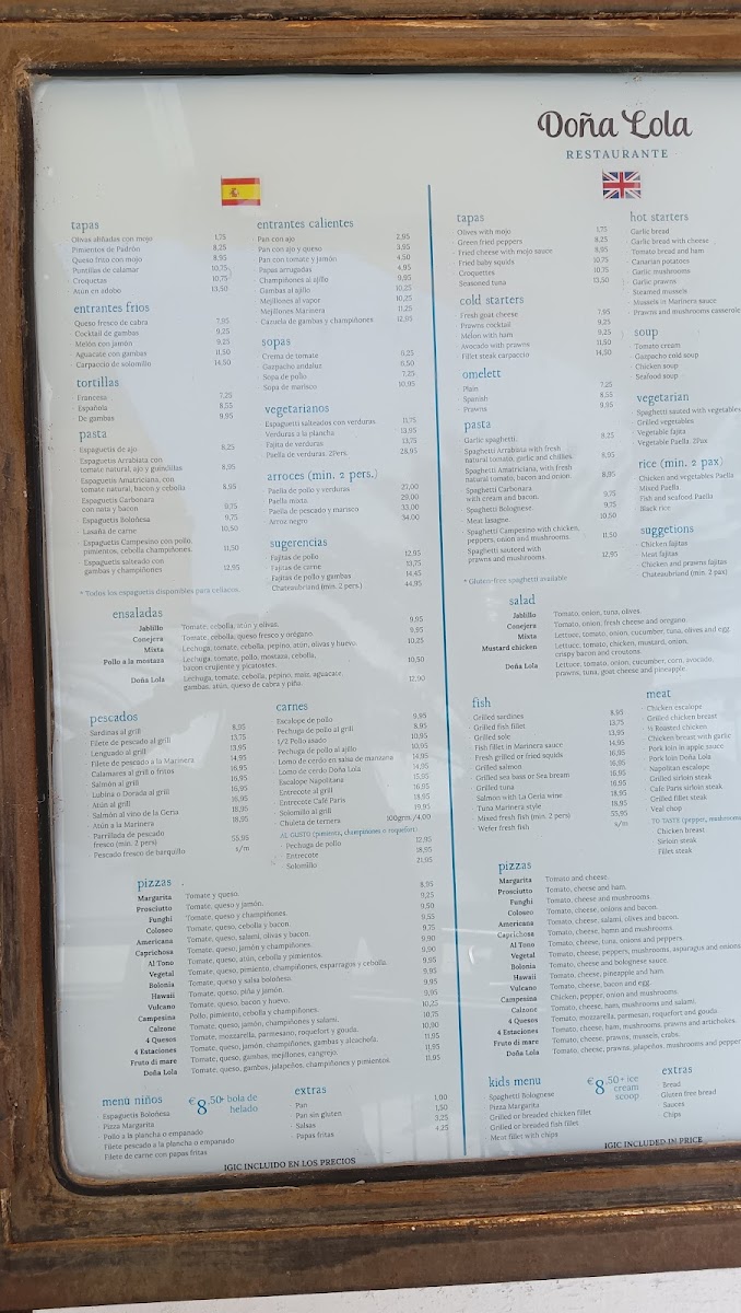 Restaurante Doña Lola Photo Menu 5