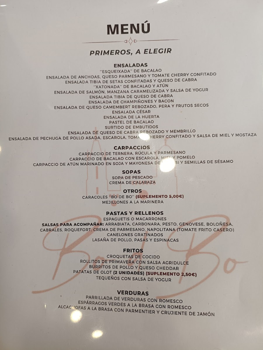 Bo de Bo Photo Menu 1