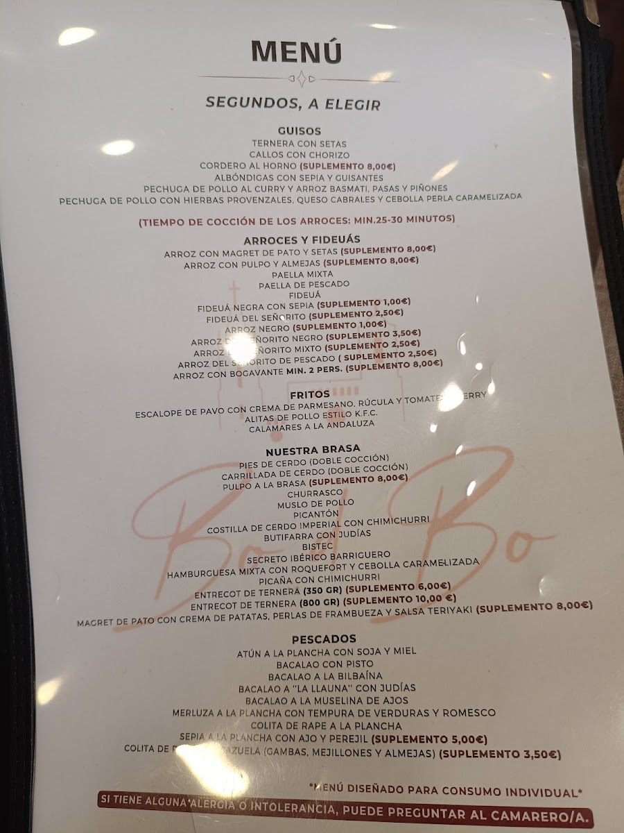 Bo de Bo Photo Menu 2