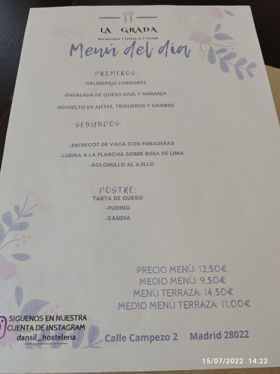 La Grada Photo Menu 3