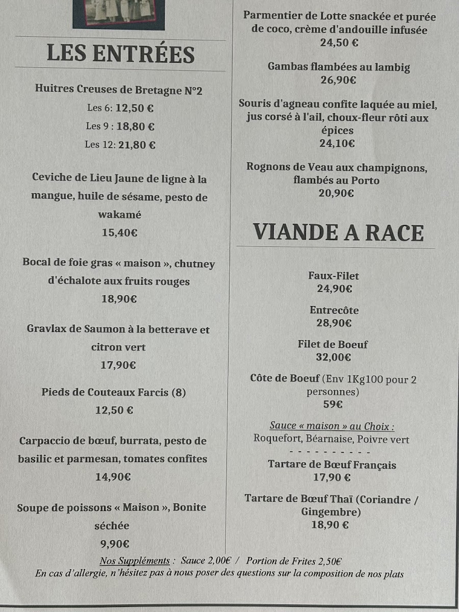 L'esprit de famille - Le bistrot Photo Menu 2