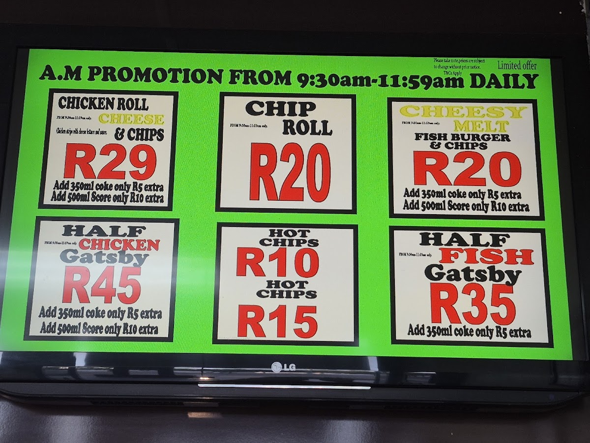 Fillet King Photo Menu 4