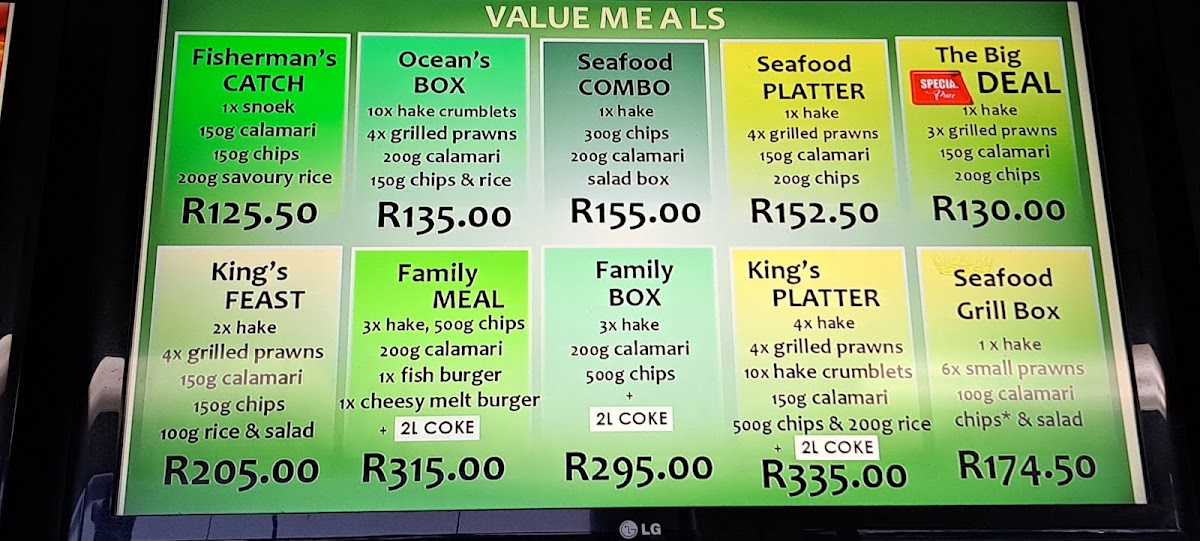 Fillet King Photo Menu 5