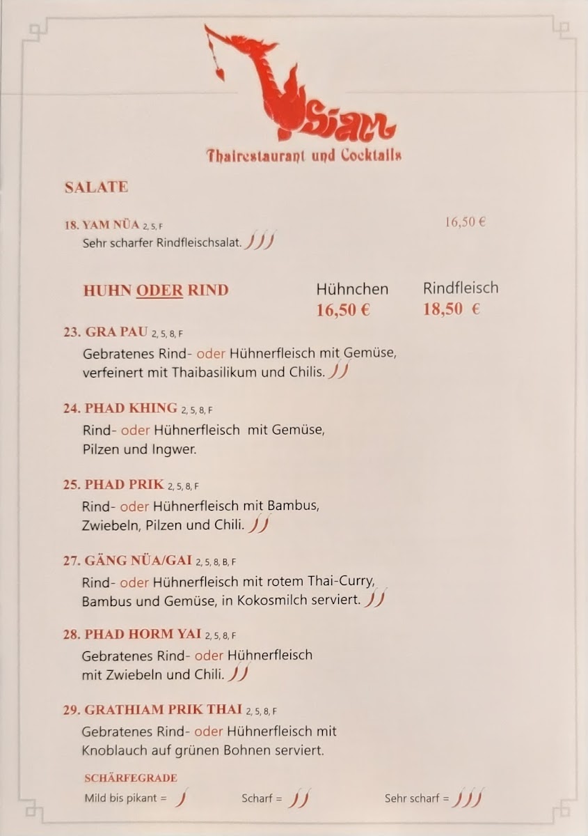 Siam Thairestaurant Photo Menu 7