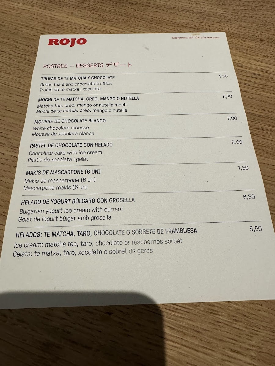Restaurant Negro Rojo Photo Menu 8