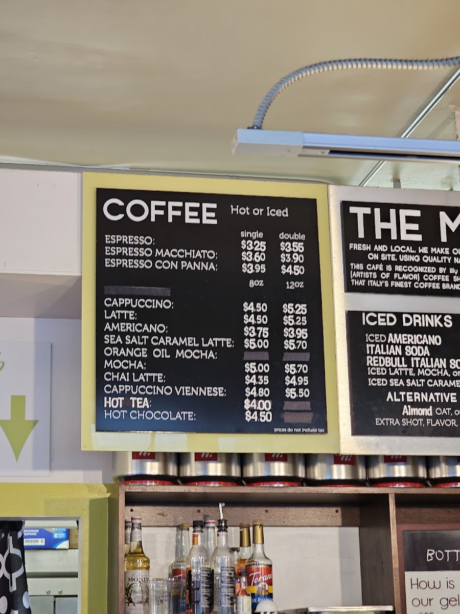 Bottega Gelato Photo Menu 3