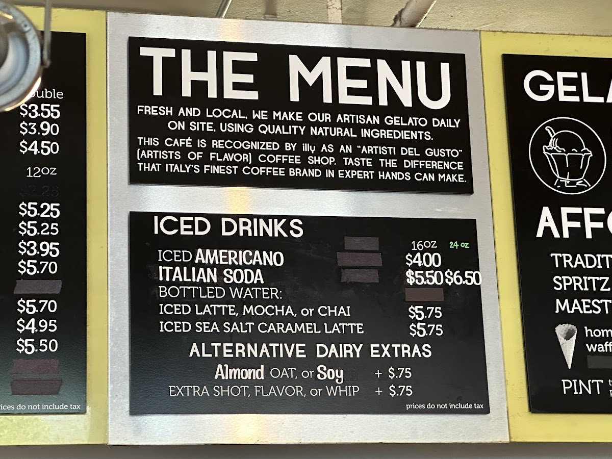 Bottega Gelato Photo Menu 9