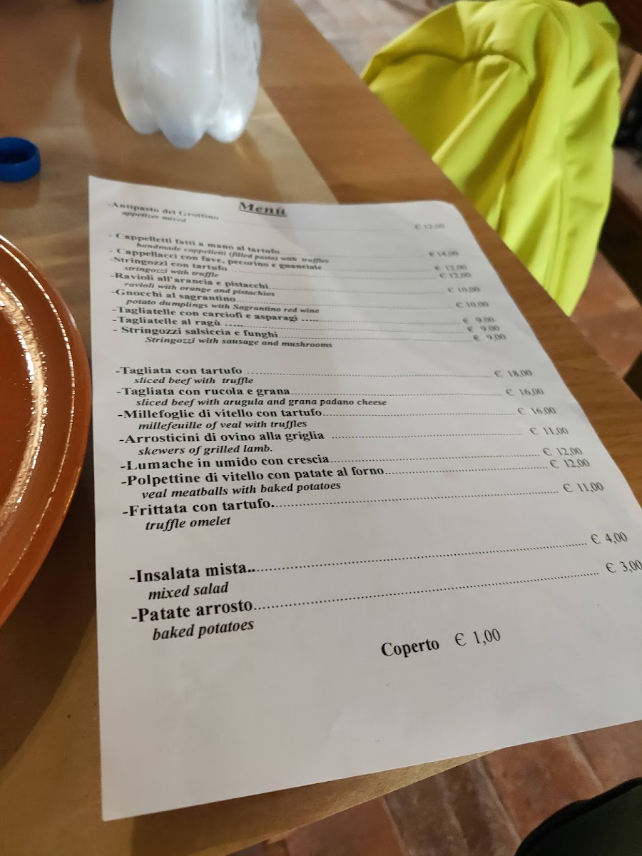 Il Grottino Photo Menu 5