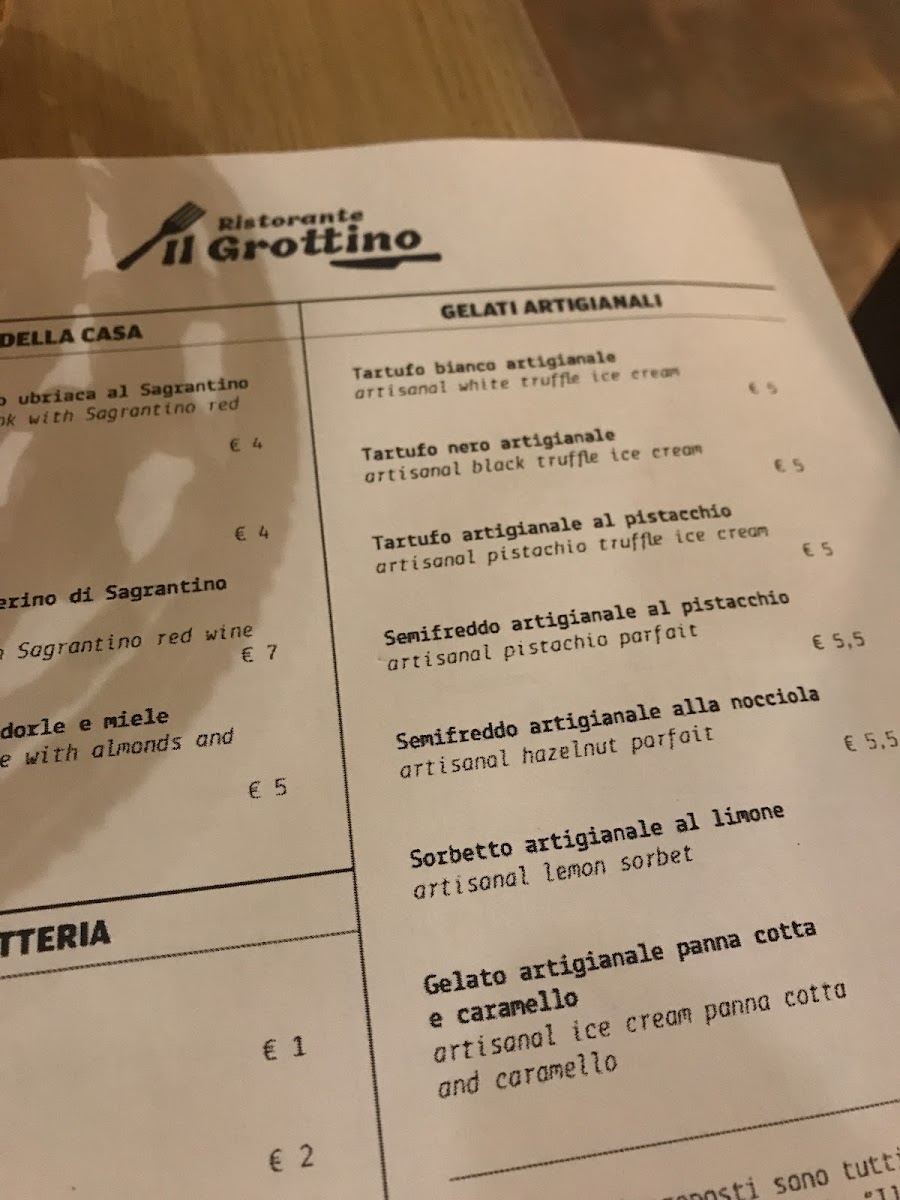 Il Grottino Photo Menu 7