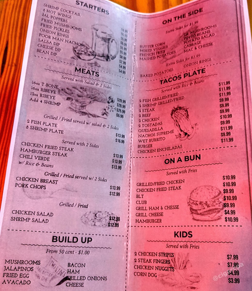 Saddleback Steakhouse Photo Menu 1