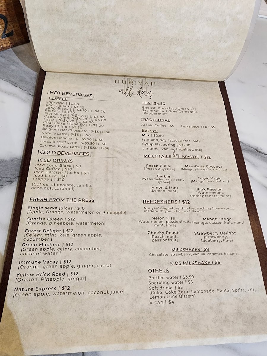 Cafe Australia Photo Menu 10