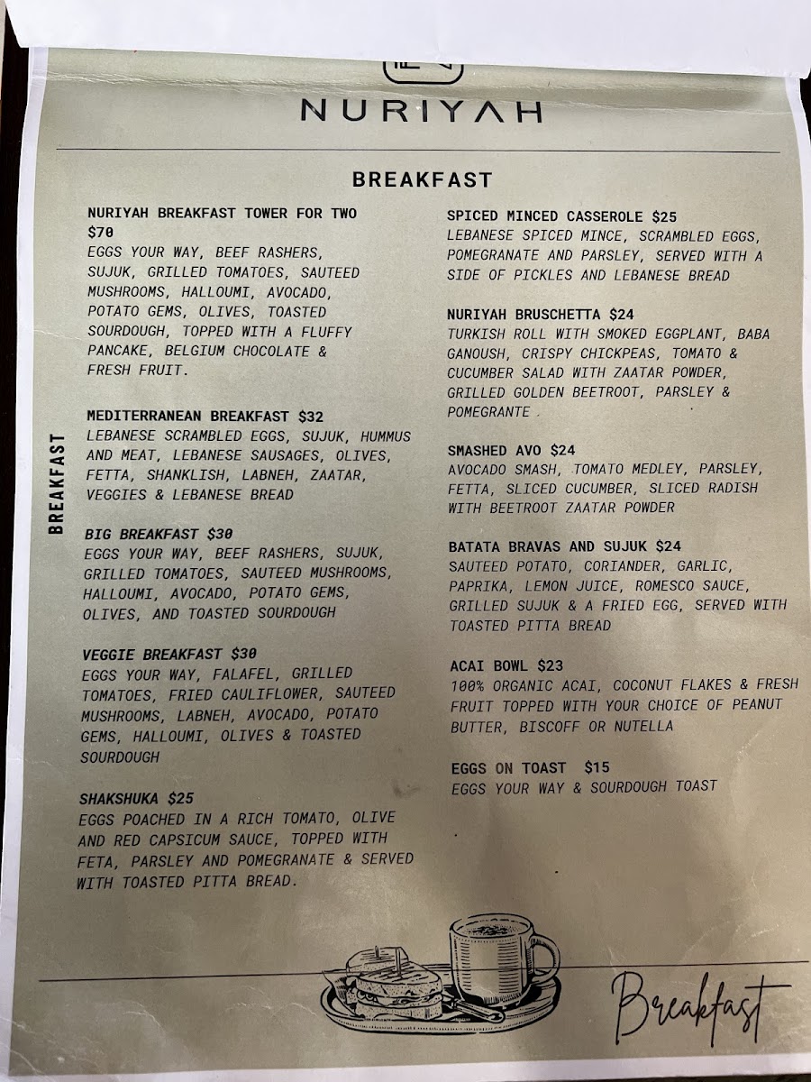 Cafe Australia Photo Menu 4