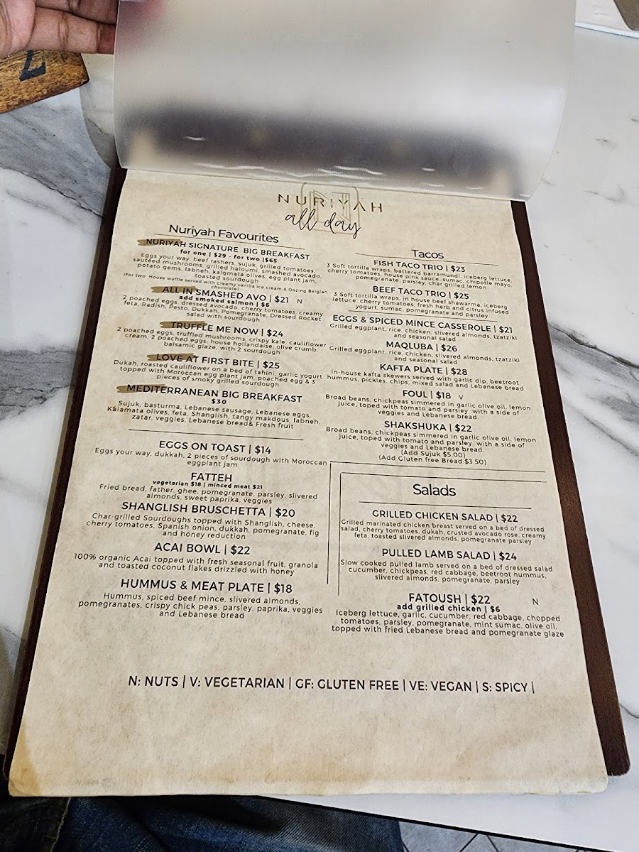 Cafe Australia Photo Menu 5