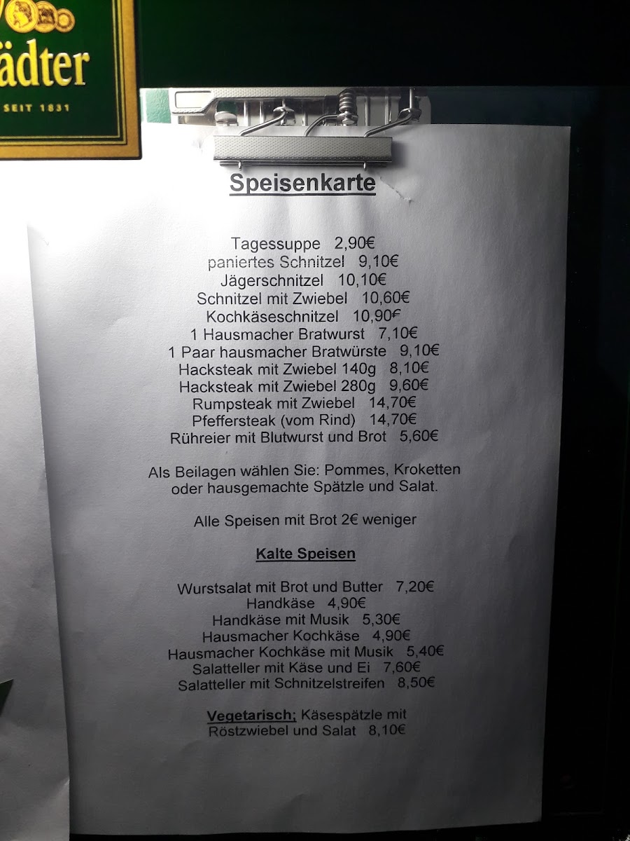 Zur Linde Photo Menu 1