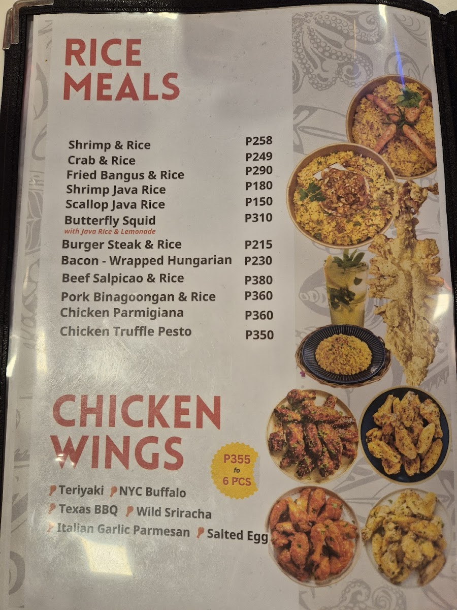 Aligue Seafood Restaurant Photo Menu 4