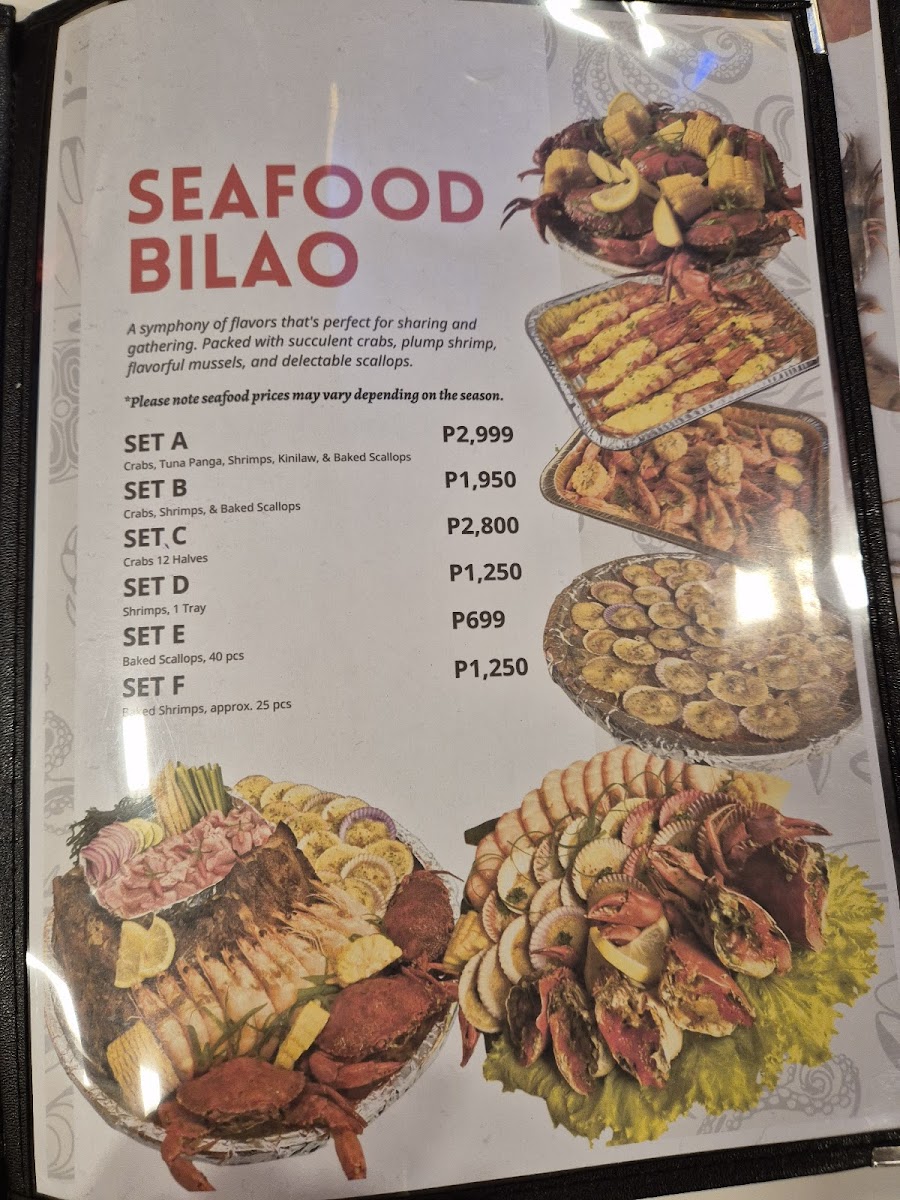 Aligue Seafood Restaurant Photo Menu 5