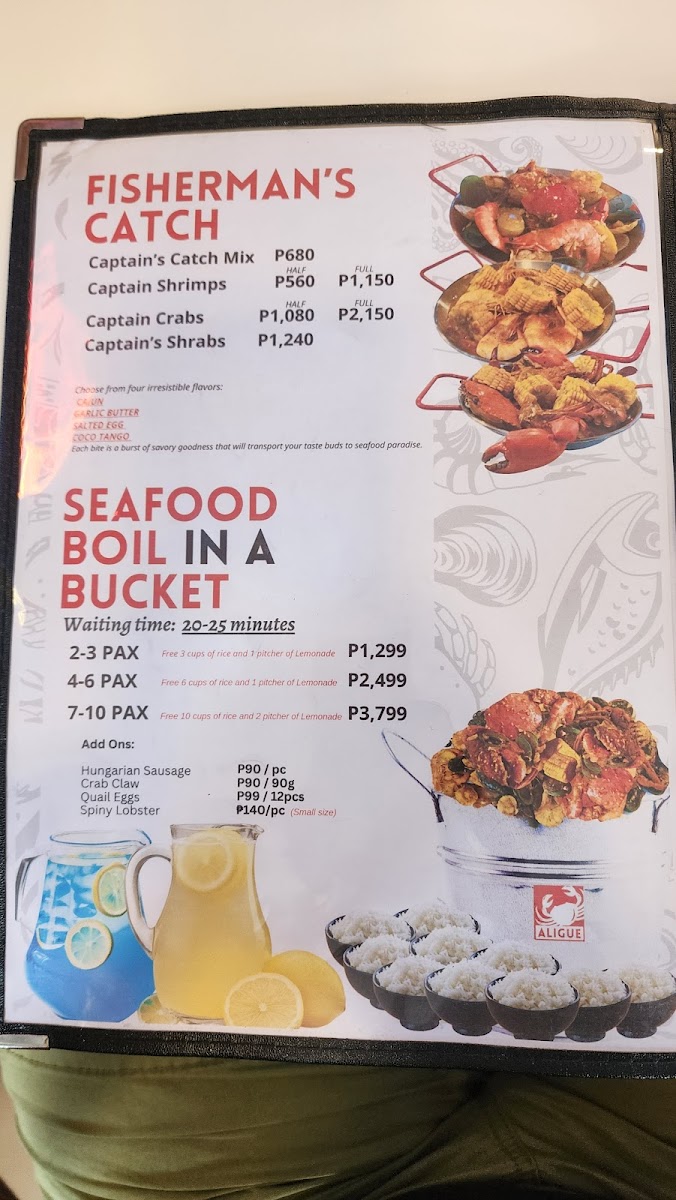 Aligue Seafood Restaurant Photo Menu 9