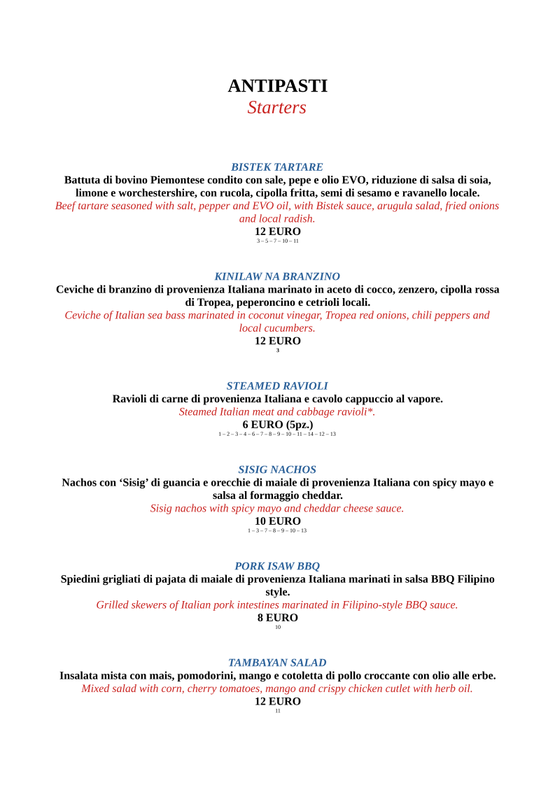 Tambayan - Filipino Restaurant & Cocktail Bar Photo Menu 2