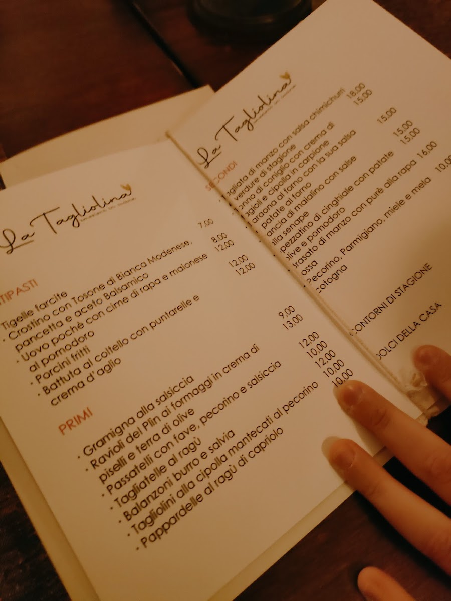 La Tagliolina - Ristorante e locanda Photo Menu 5