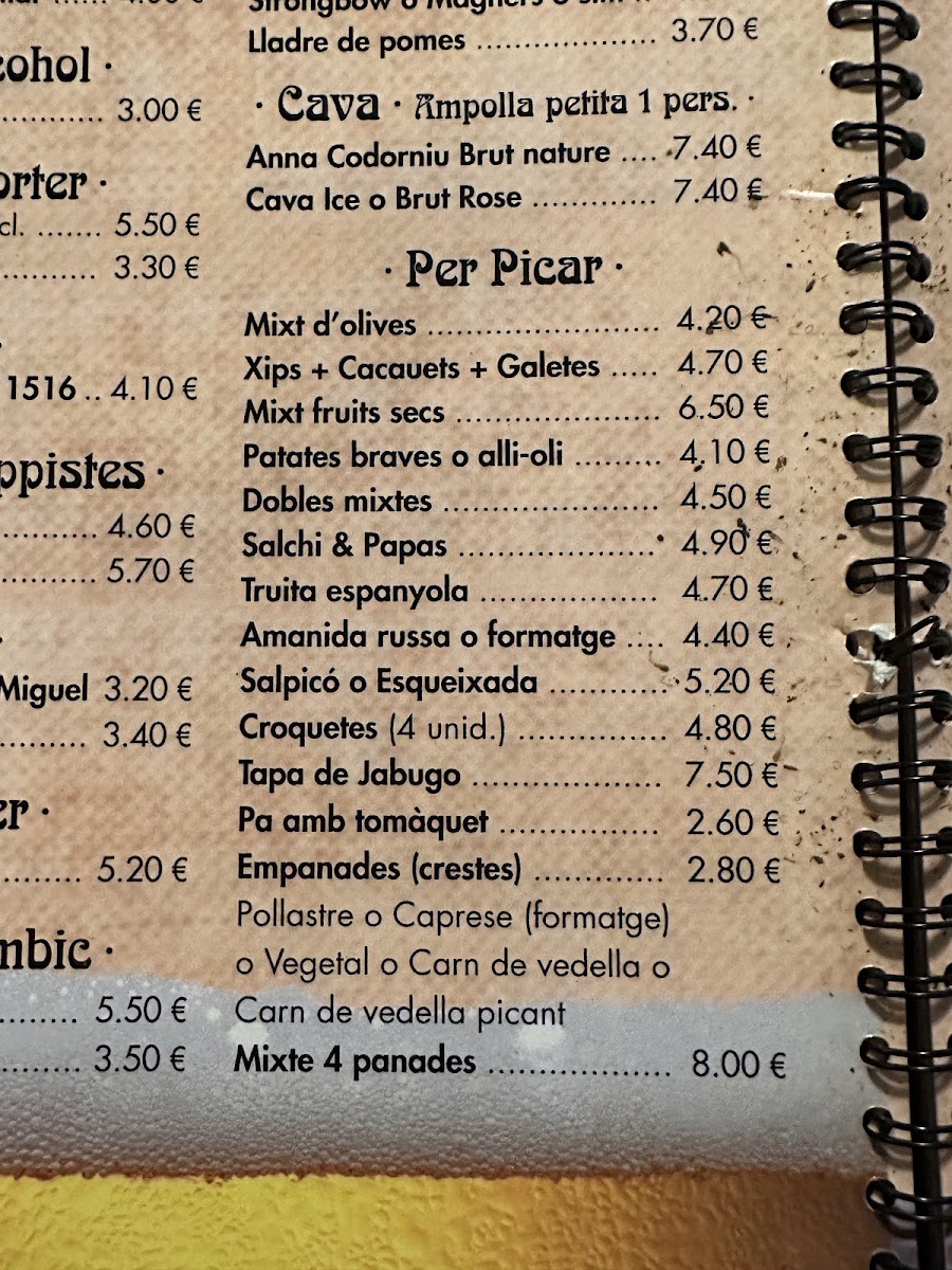 Cafè de l'Òpera Photo Menu 1