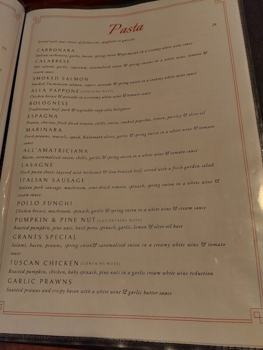 Bojangles Pizza Restaurant Photo Menu 3
